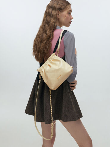 Tas Ransel Two-Way Chain-Handle Duo, Butter Yellow, hi-res