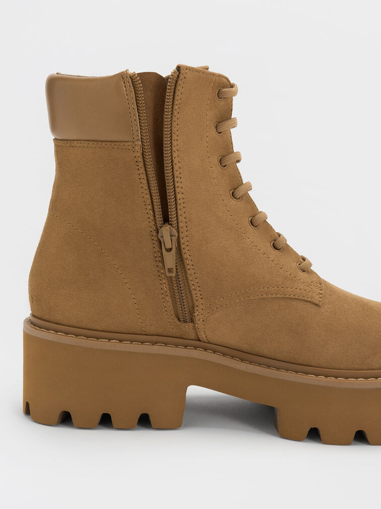 Sepatu Boots Ankle Ridged-Sole Ripley, Sand, hi-res