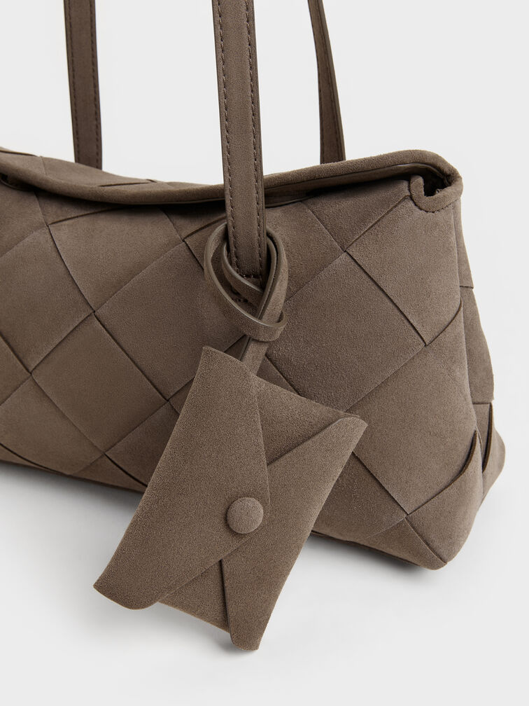 Tas Bahu Noane Elongated Handle, Stone Grey, hi-res