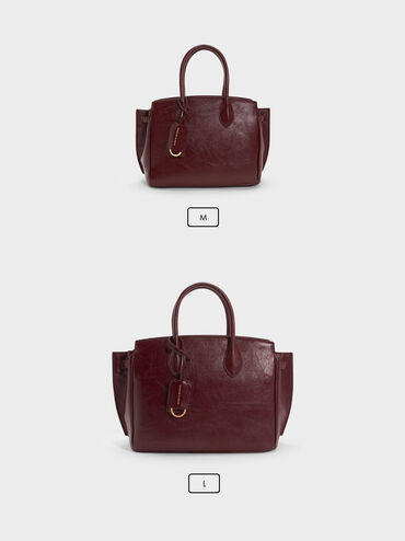 Tas Tote Ginevra, Wineberry Red, hi-res