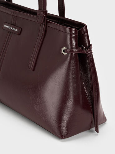 Tas Bahu Elongated-Handle Noane, Wineberry Red, hi-res