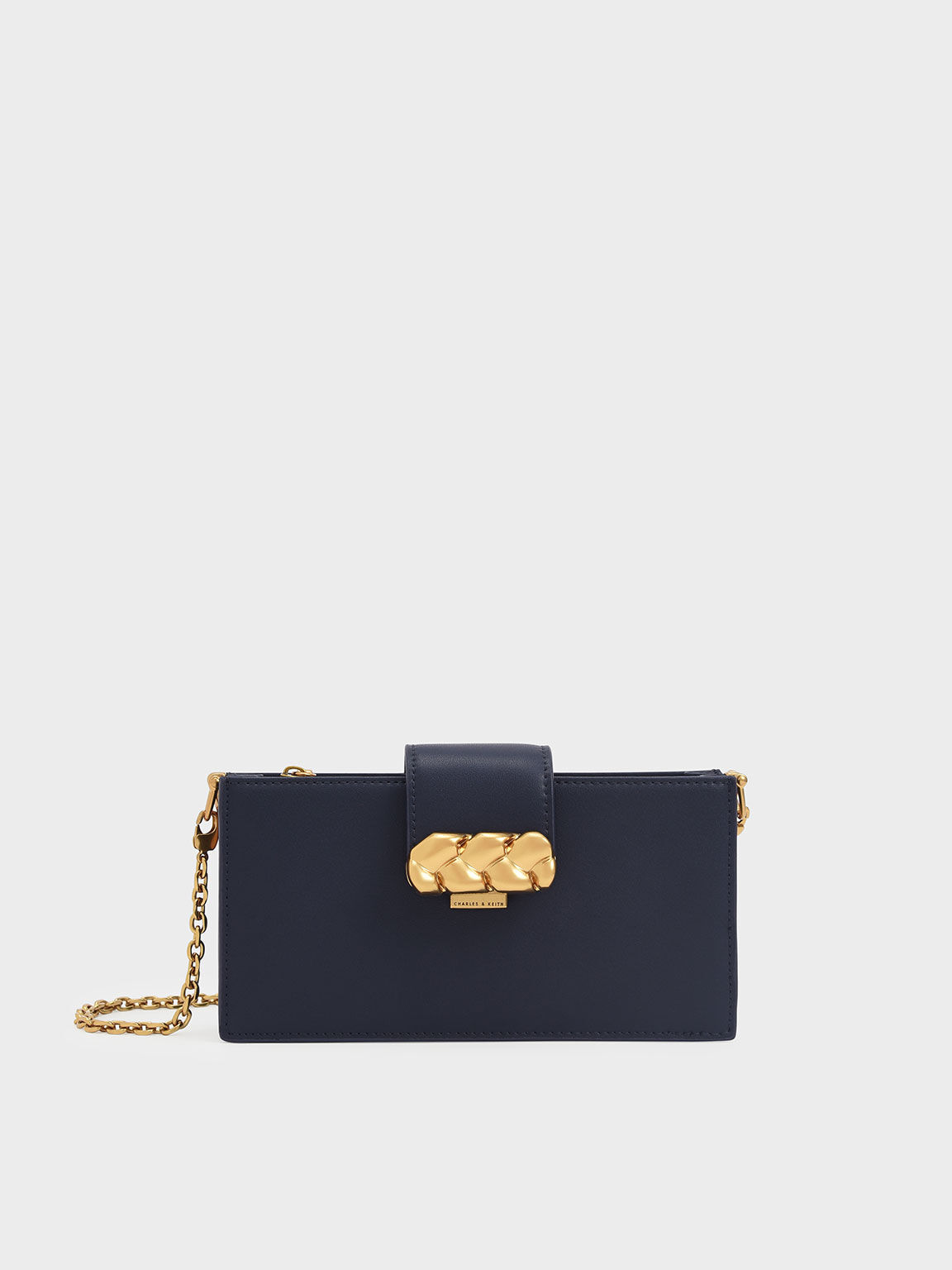 Abby Embellished Phone Pouch, Navy, hi-res