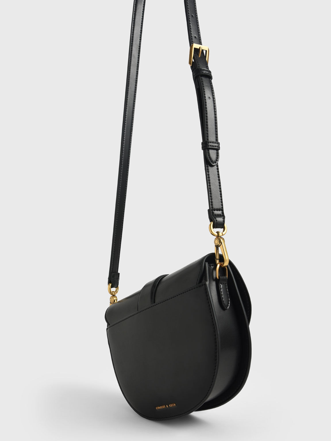 Black Gabine Saddle Bag CHARLES KEITH ID