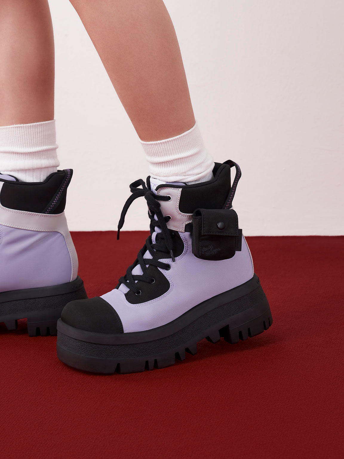 Judy Hopps Rainier Combat Boots, Lilac, hi-res