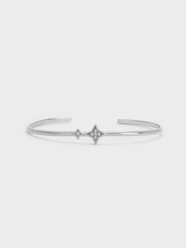 Gelang Bangle Crystal Star Everest, Silver, hi-res