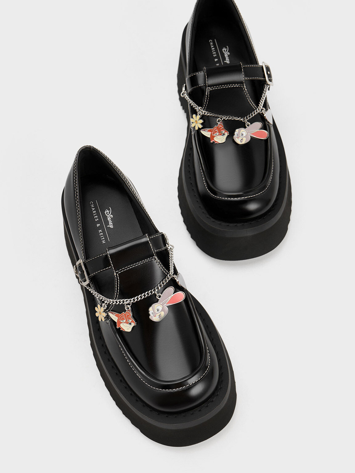 Sepatu Mary Janes Judy Hopps Chain-Strap, Black Boxed, hi-res