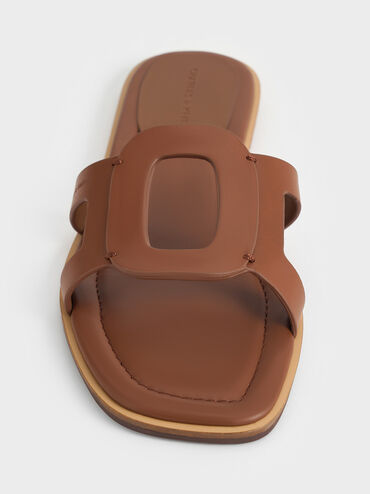 Sandal Slide Cut-Out Easley, Caramel, hi-res