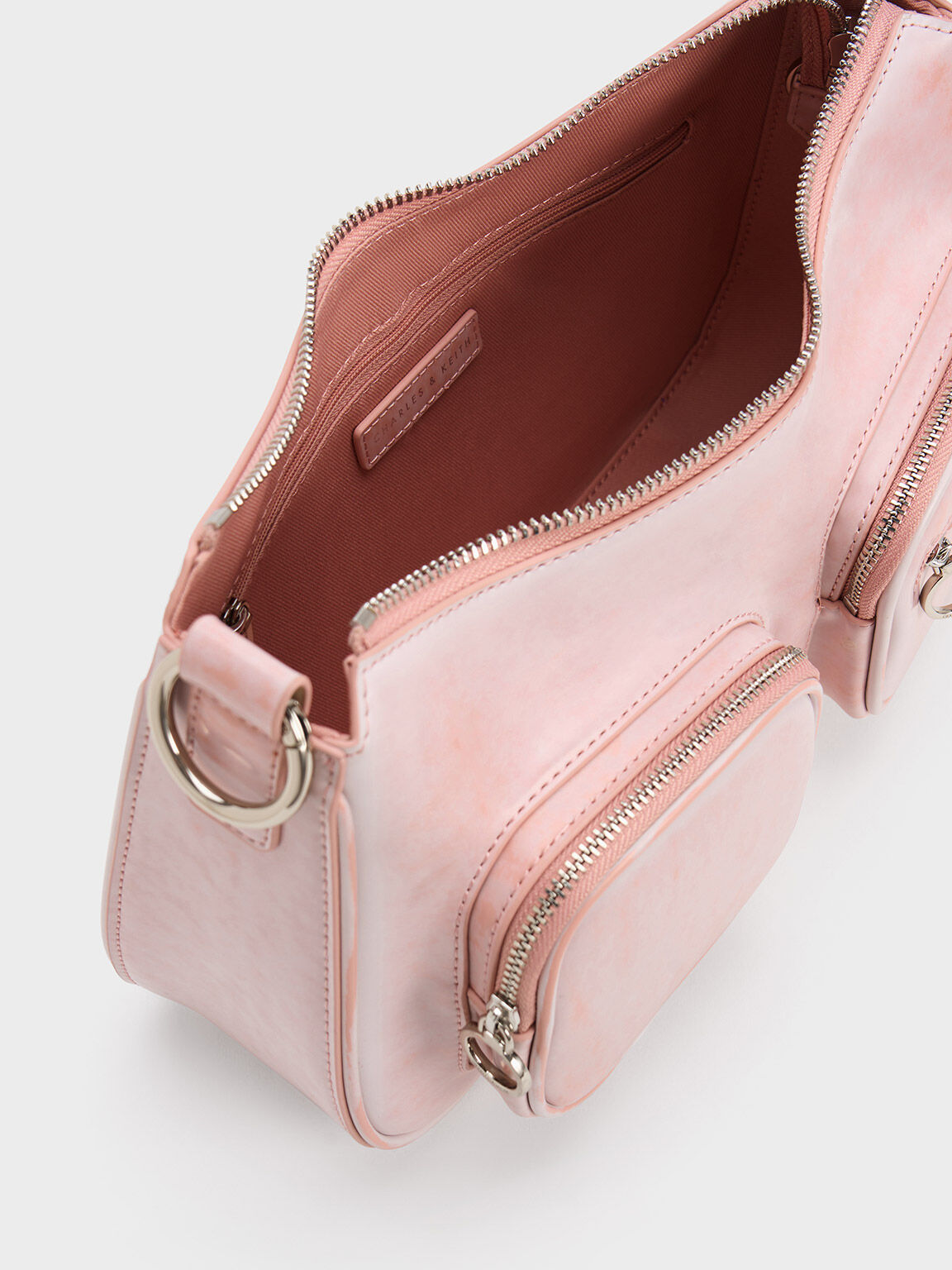 Letitia Chain-Link Bag, Light Pink, hi-res