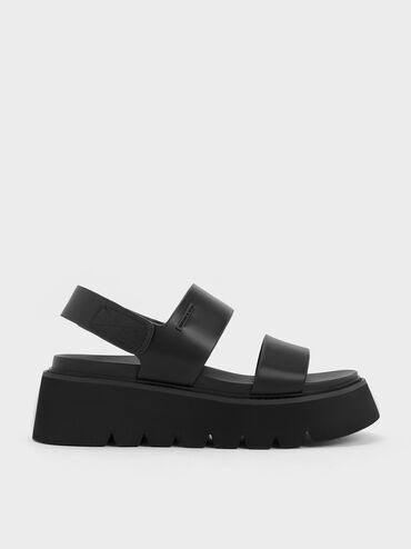 Sandal Flatform Jadis Chunky, Black, hi-res