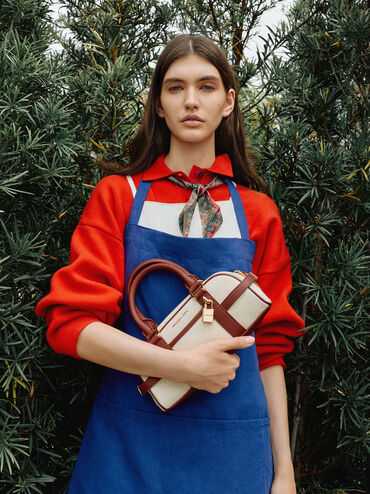 Tas Bowling Canvas Scottie, Brick, hi-res