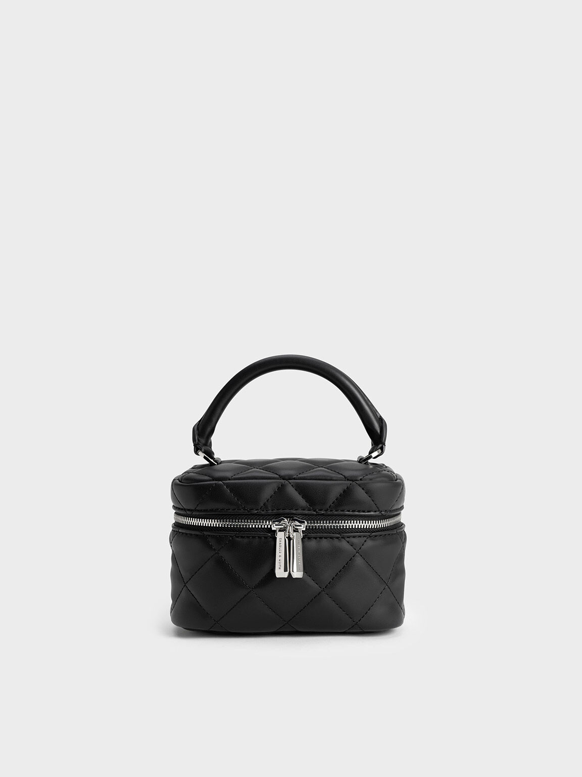 Pouch Quilted Vanity, Black, hi-res