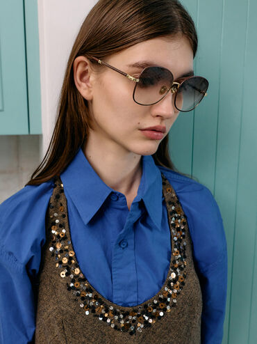 Kacamata Butterfly Ivette, Burgundy, hi-res