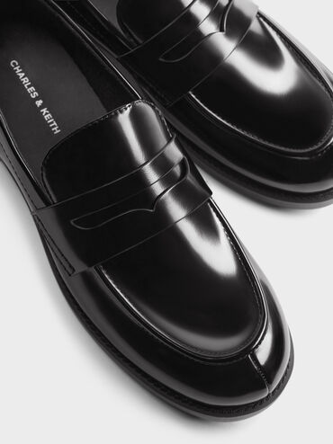 Sepatu Loafers Penny Arven, Black Box, hi-res