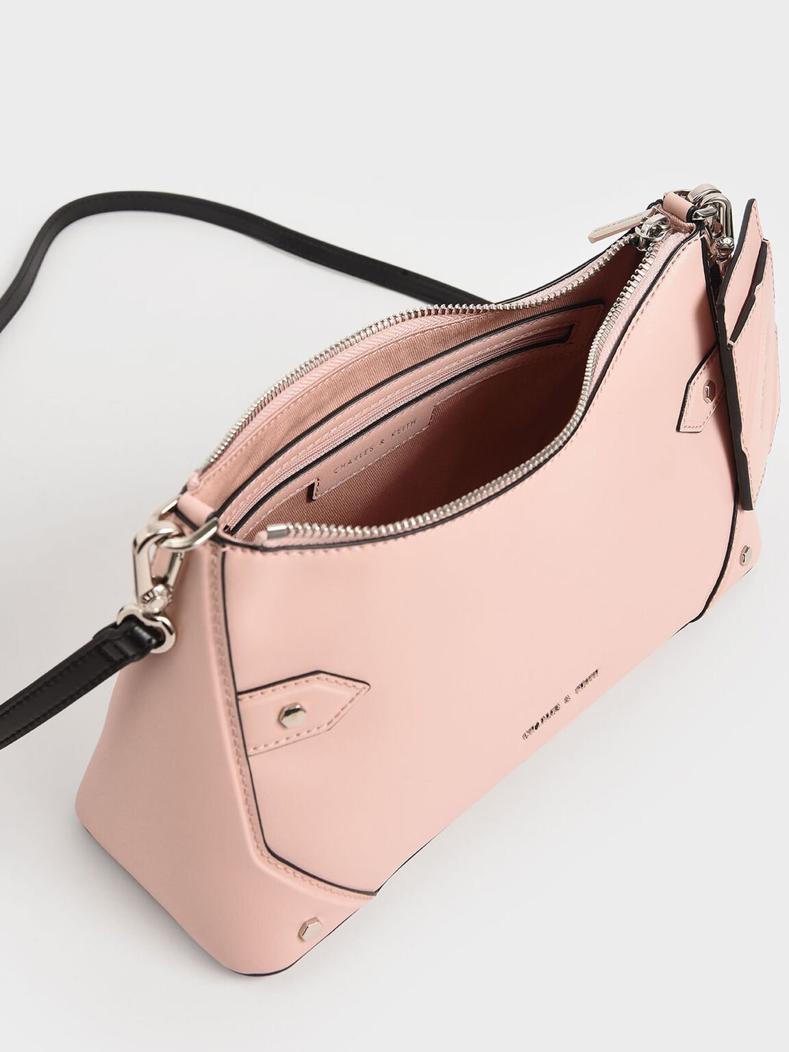Chain Handle Bag, Pink, hi-res