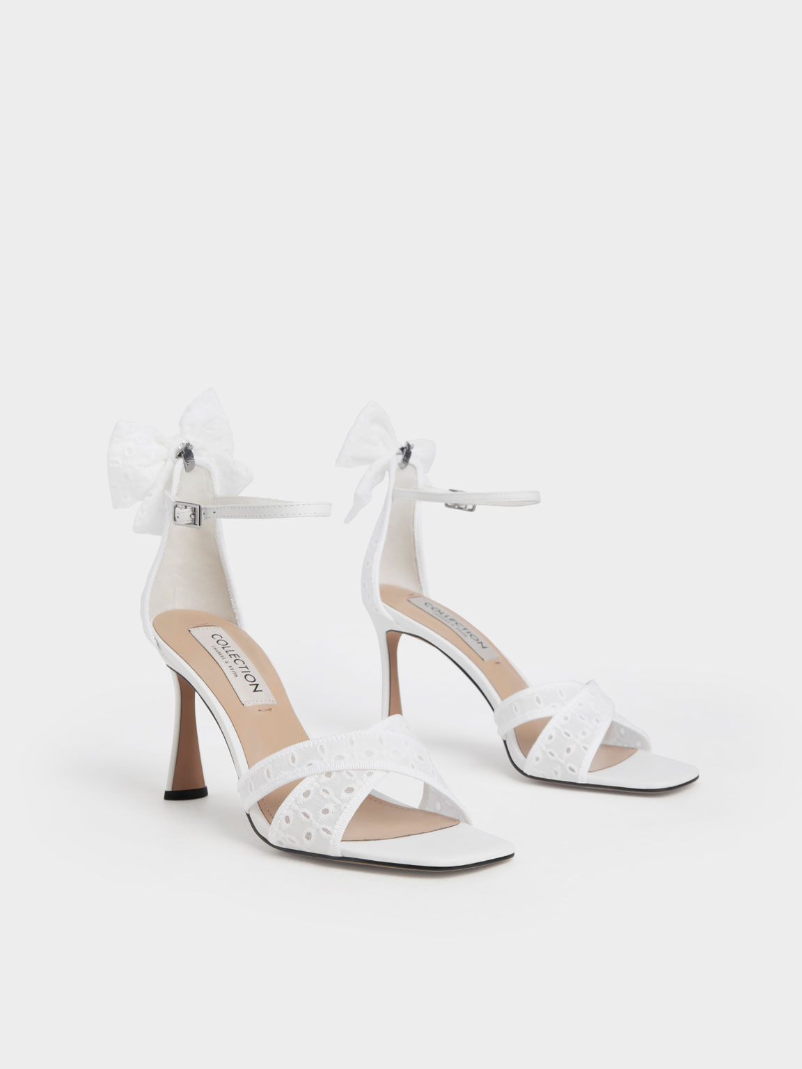 The Bridal Collection: Sandal Blythe Broderie Anglaise Leather, White, hi-res