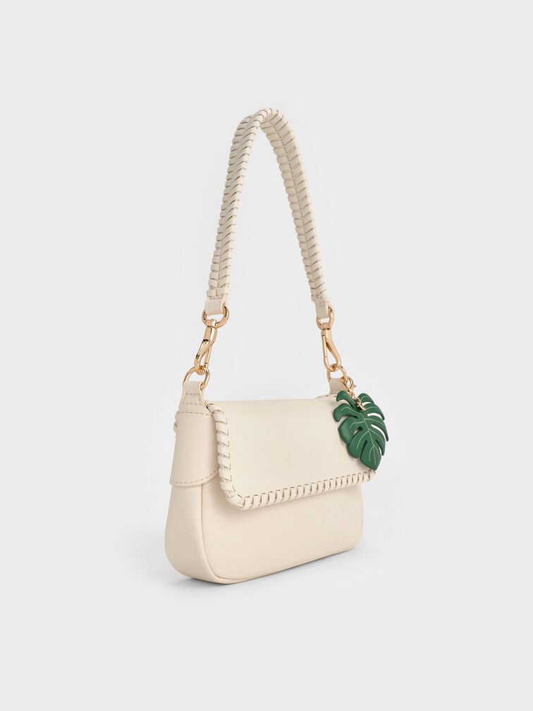 Tas Bahu Braided Blume, Cream, hi-res