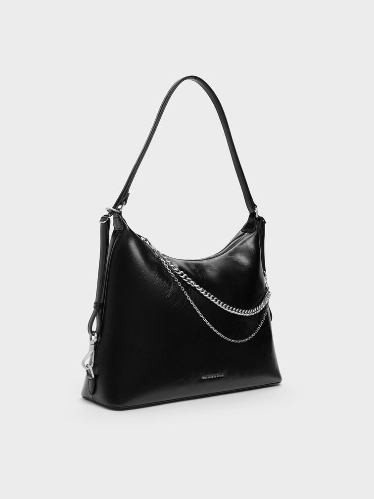 Tas Hobo Chain Atwood, Noir, hi-res