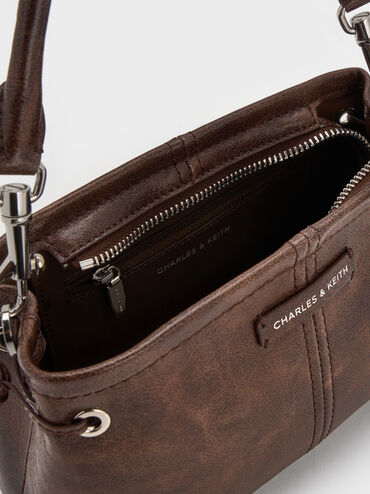 Tas Top Handle Noane, Distressed Coffee, hi-res