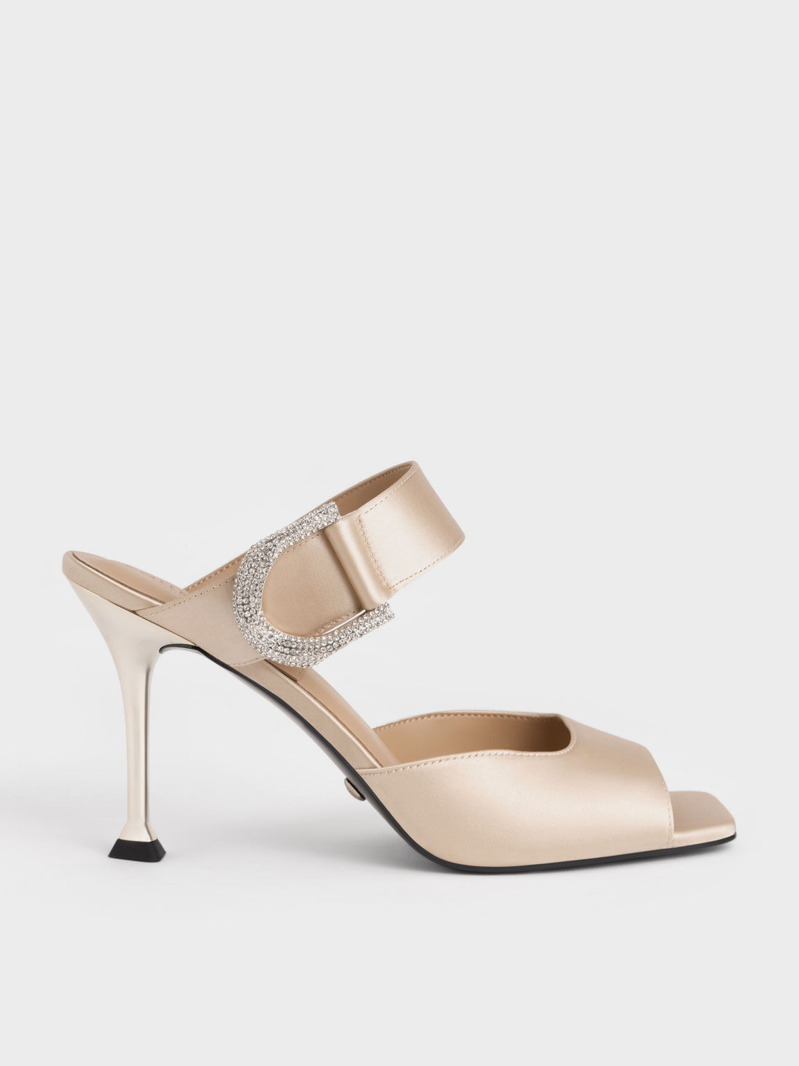 Sandal Mules Gabine Recycled Polyester, Champagne, hi-res
