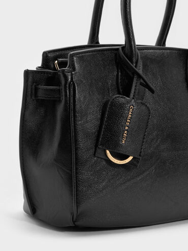 Tas Tote Ginevra, Black, hi-res