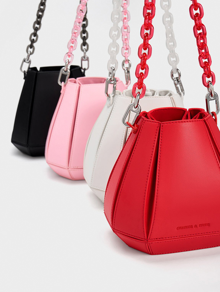 Women’s geometric structured bucket bag - CHARLES & KEITH