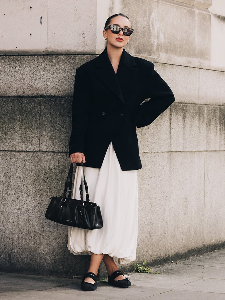 Britton Ruched Elongated Shoulder bag in black - CHARLES & KEITH