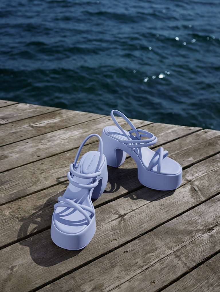 Women’s Nerissa tubular platform sandals – CHARLES & KEITH