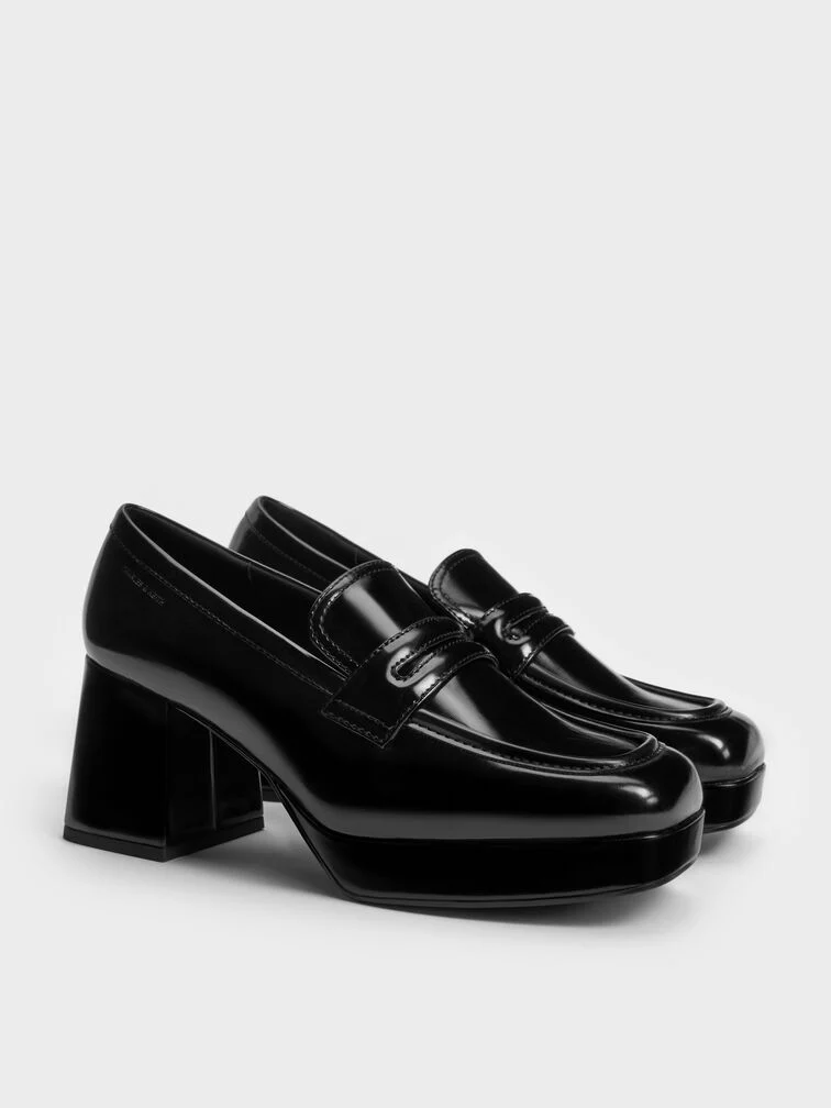  Covered loafer pumps will look modest on graduation day.  