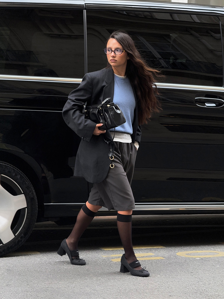 Britton Ruched Elongated Shoulder bag in black - CHARLES & KEITH