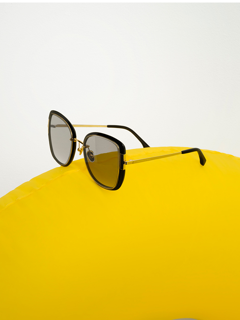 Acetate Butterfly Sunglasses in black  - CHARLES & KEITH