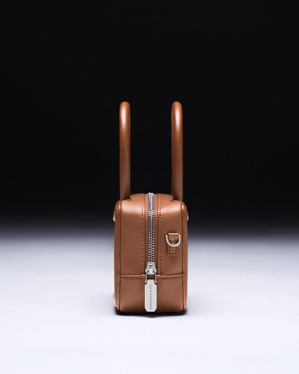 Women’s Perline elongated tote bag in chocolate  - CHARLES & KEITH