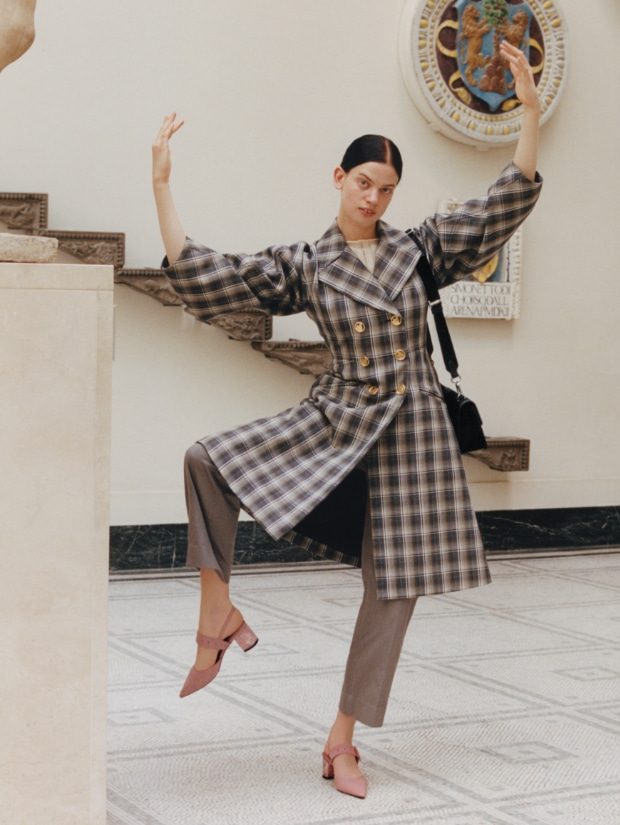 Women’s Sepphe recycled nylon grommet slingback pumps, as seen on Lily McMenamy - CHARLES & KEITH