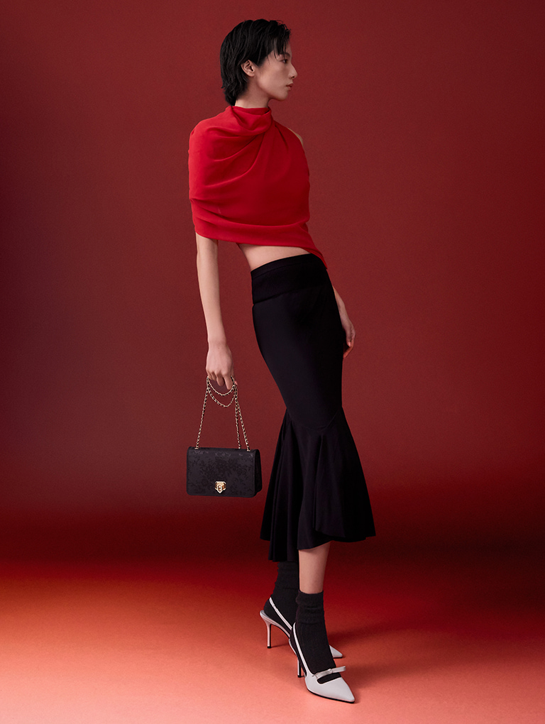 Women’s Jacquard mini bag - CHARLES & KEITH