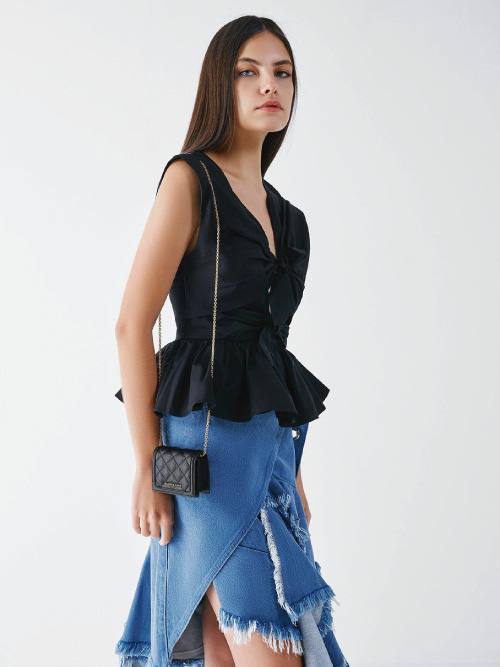 micaela quilted card holder