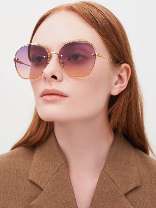 Multi-Tinted Cut-Out Butterfly Sunglasses