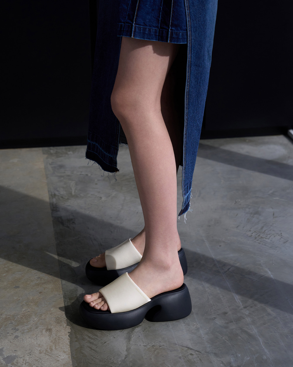 Women’s beaded-strap sports sandals in chalk  - CHARLES & KEITH