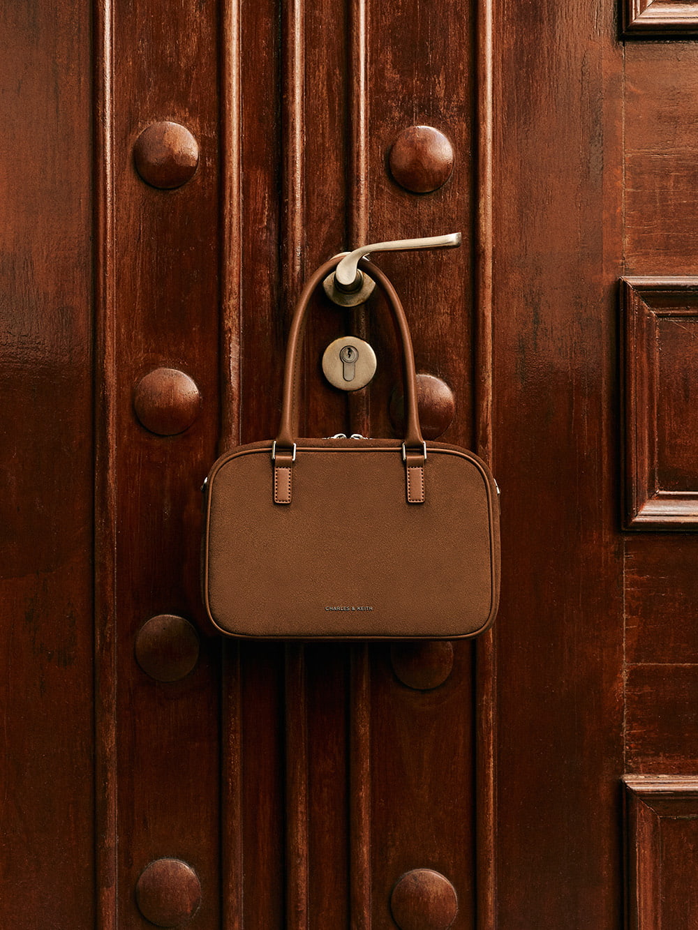 Women’s Sianna recycled suede bowling bag - CHARLES & KEITH