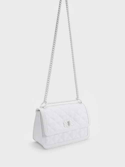 Tas Satin Este Chain Handle