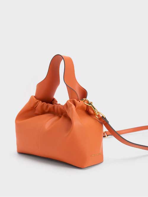 Cayce Swirl-Print Hobo Bag, Pearl
