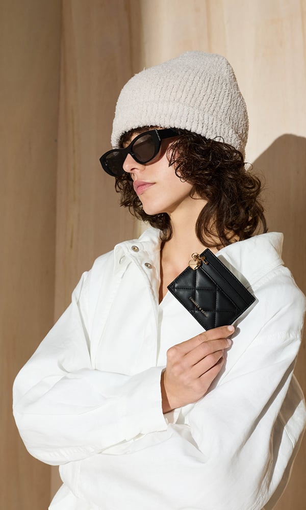 Camel Devan Faux Suede Side-Zip Ridged-Sole Calf Boots- CHARLES & KEITH