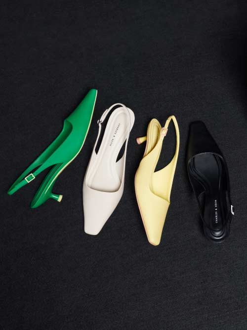 Gabine Patent Leather Mules, Black