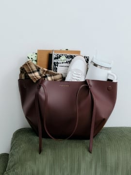 Ivette Denim Front Flap Crossbody Bag in light washed denim - CHARLES & KEITH