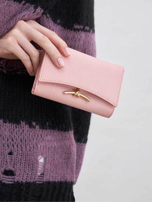 Dompet Front Flap Metallic Accent Huxley