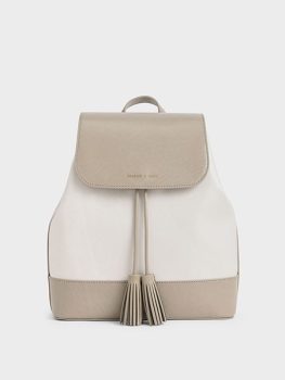 Tas Ransel Tassel TWO-TONE - Light Grey