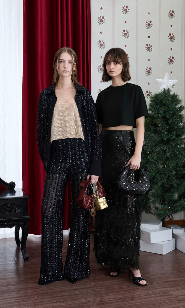 Deep Olive Mini Sianna Corduroy Bowling Bag - CHARLES & KEITH