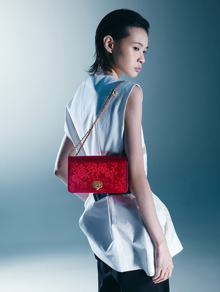 Women’s jacquard mini bag  - CHARLES & KEITH