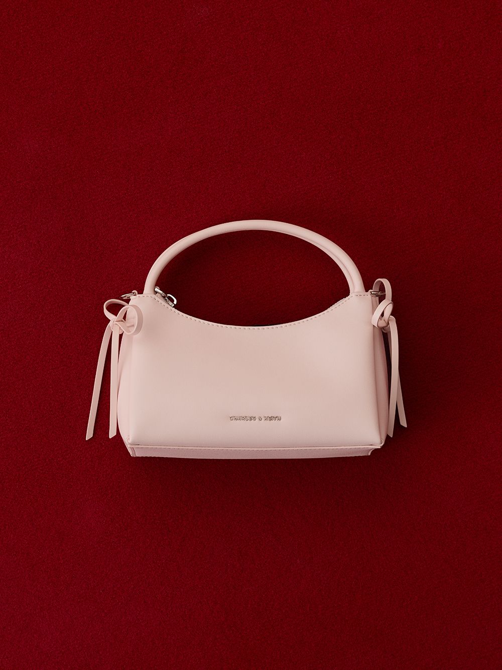 Women’s soft pink hazel bow top handle bag - CHARLES & KEITH