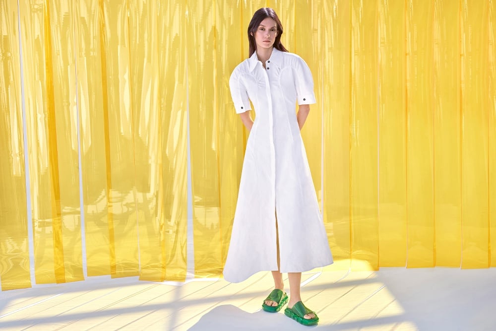 Sandal Slide Fia See Through Green