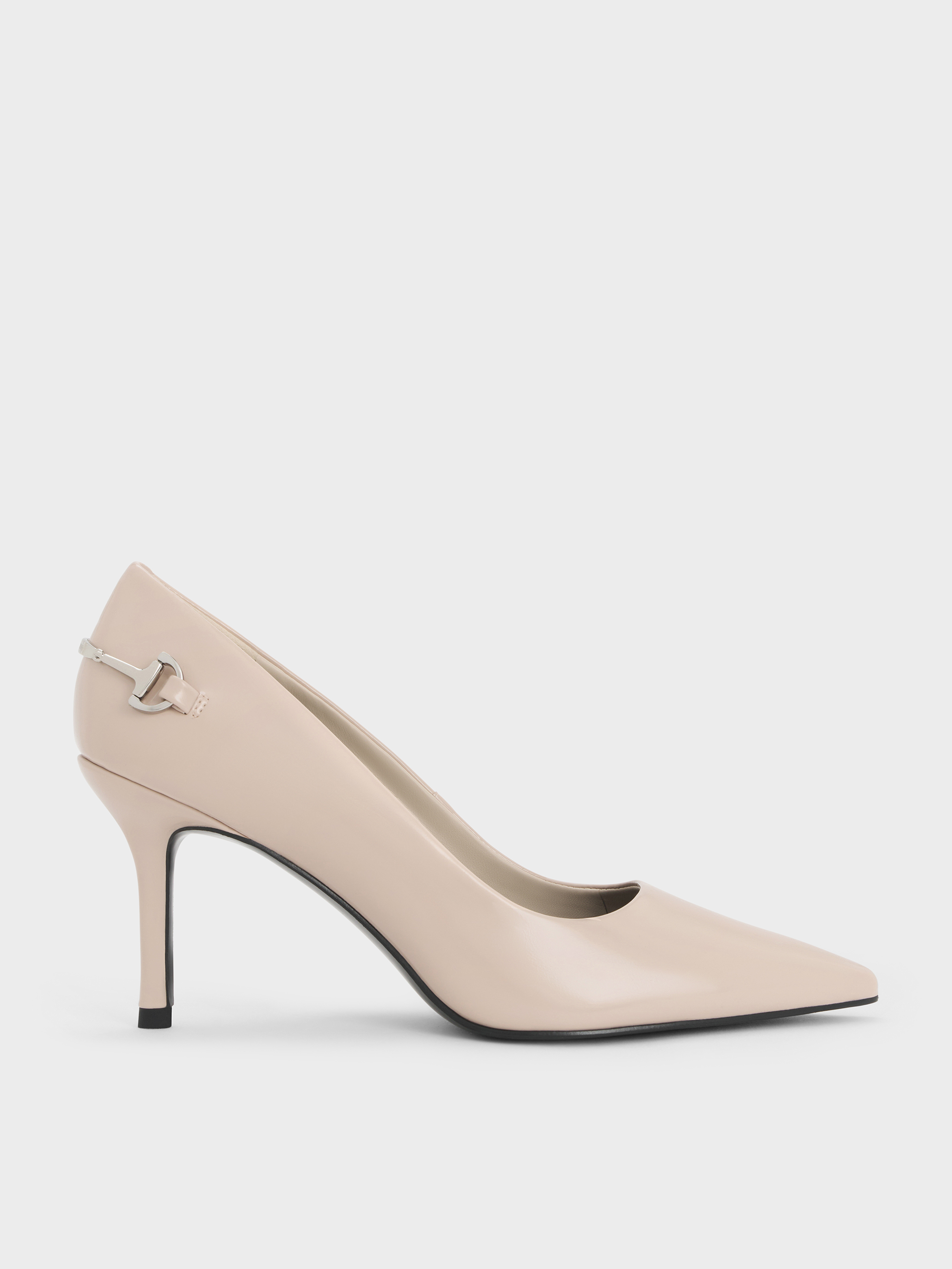 Sand Sepatu Pumpd Pointed-Toe Metallic-Accent Erinna CHARLES KEITH