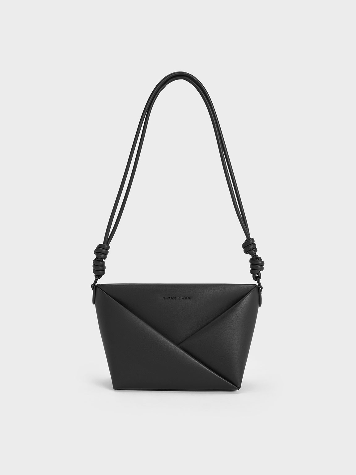 Noir Midori Geometric Crossbody Bag - CHARLES & KEITH ID
